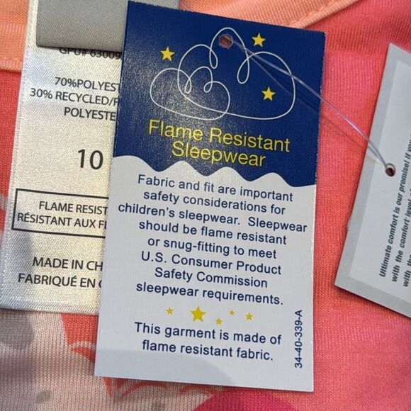 Girl’s Jellifish Kids Llama Pajama Set 3 Piece Size 10 NWT - Picture 13 of 14